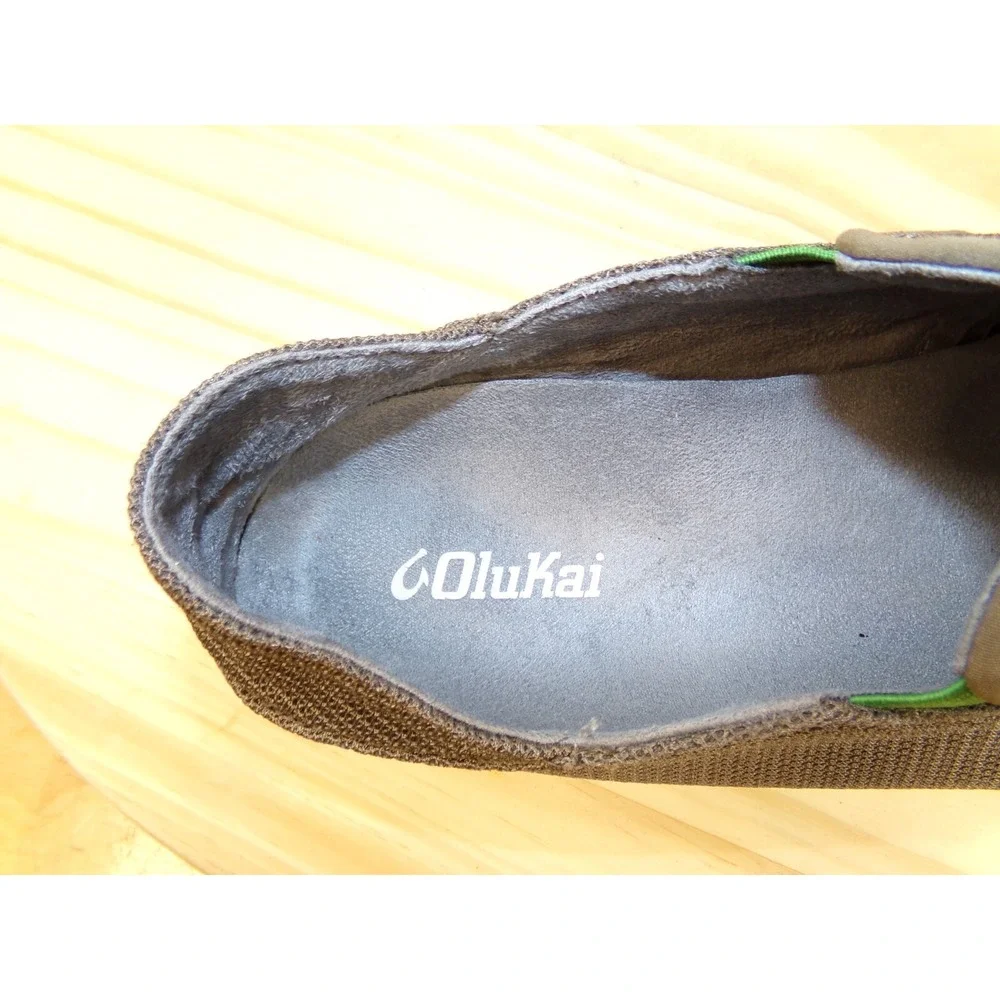 Olukai Nohea Mesh Slip On Shoes Mens Brown Size 9.5‎ Casual Loafers